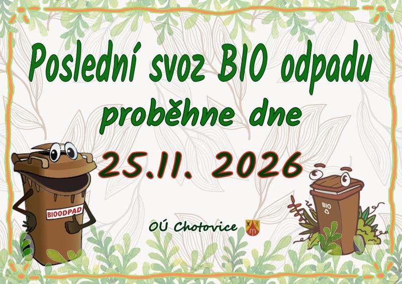 Poslední svoz bio 2026