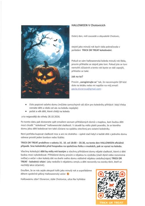 Chotovický halloweeen