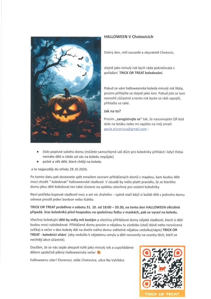 Chotovický halloweeen